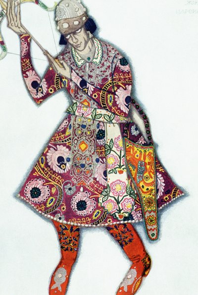 Costume design for The Tsarevitch, from The Firebird by Leon Bakst